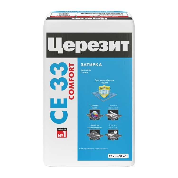 Ceresit CE 33 Цементная затирка 25 кг