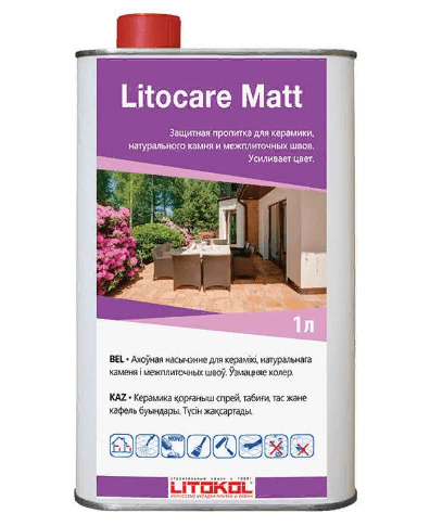 Litokol Litocare Matt Защитная пропитка с усилением цвета 1 л