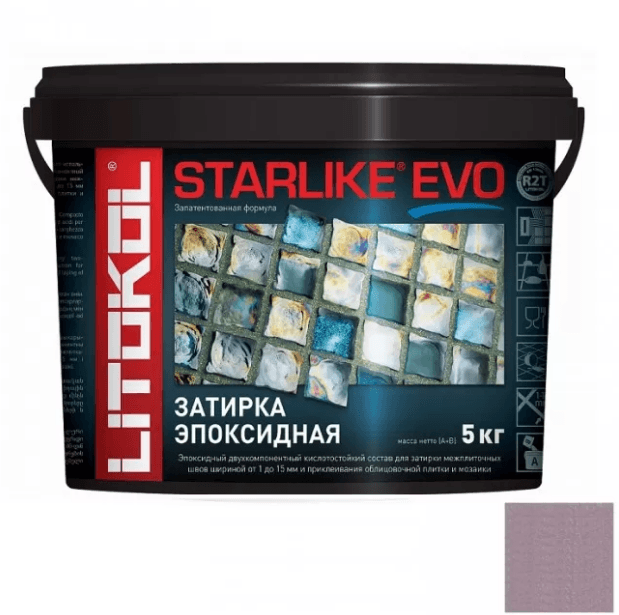 Litokol Starlike Evo Эпоксидная затирка 1-15 мм 5 кг