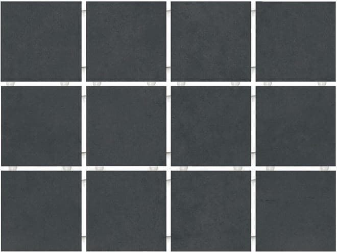 Амальфи черный матовый из 12 частей 9,8x9,8x0,7