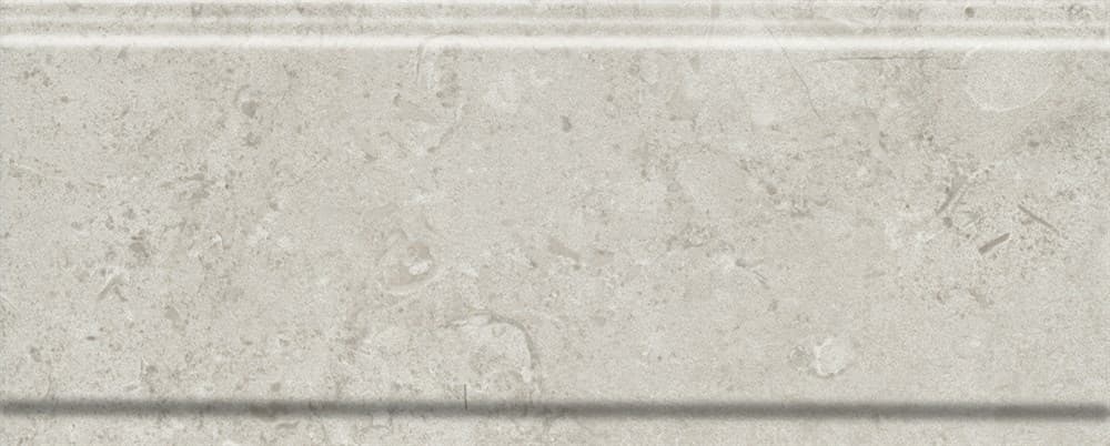 Бордюр Карму серый светлый матовый обрезной 30x12x1,3