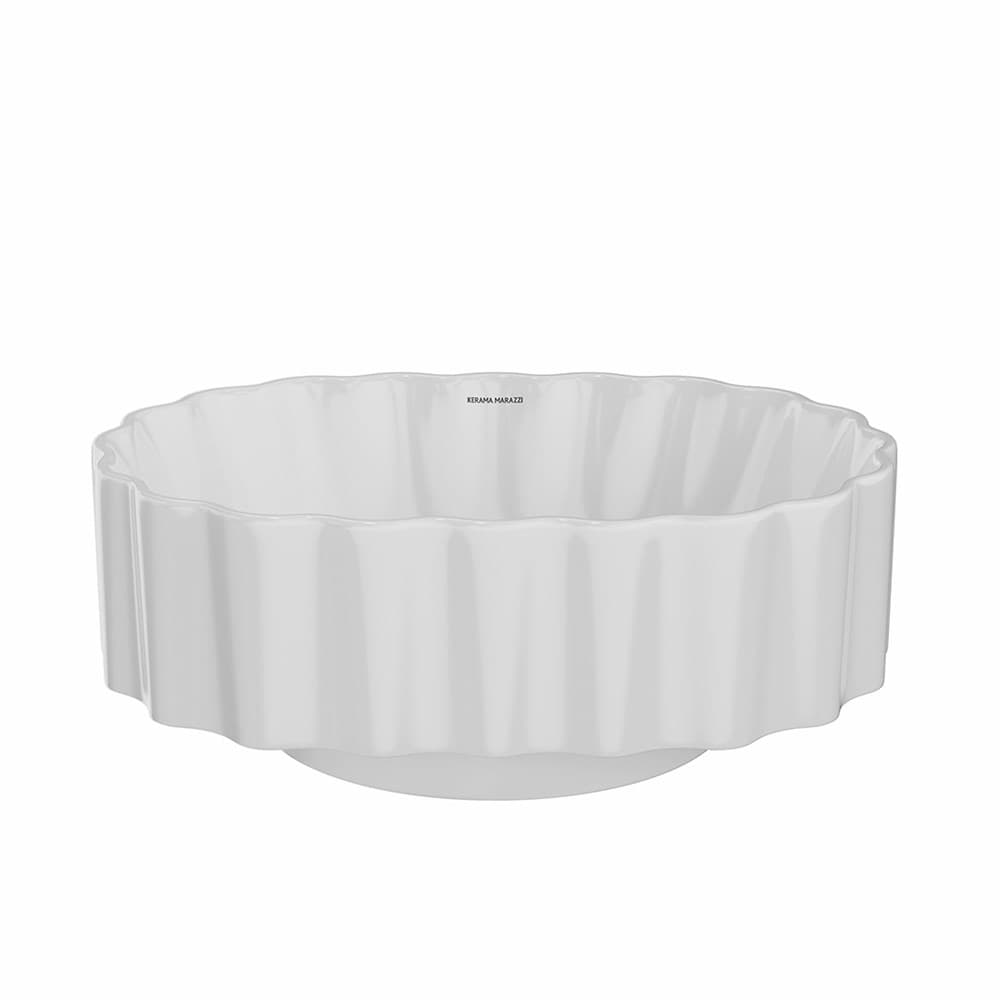 Раковина ARTBASIN Conchiglia/АртБэйзин Конкилья накладная 50, белая глянцевая