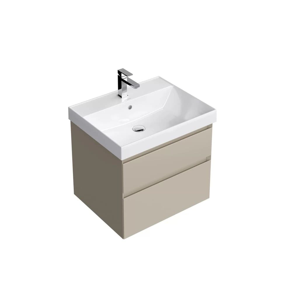 CUB.60.2/LIM Тумба Cubo/Кубо подвесная с ящиками 60, лимо матовая - фото 129631