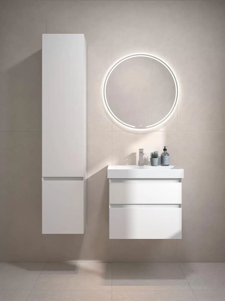 CUB.60.2/WHT.M Тумба Cubo/Кубо подвесная с ящиками 60, белая матовая - фото 129622