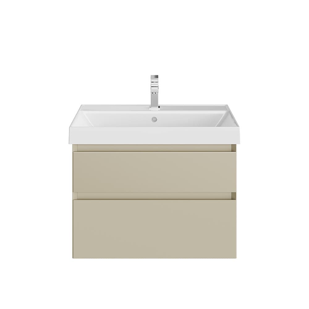 CUB.70.2/LIM Тумба Cubo/Кубо подвесная с ящиками 70, лимо матовая - фото 117272