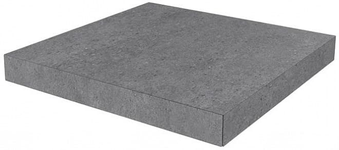 Ступень угловая клееная Фондамента серый темный 33x33x0,9