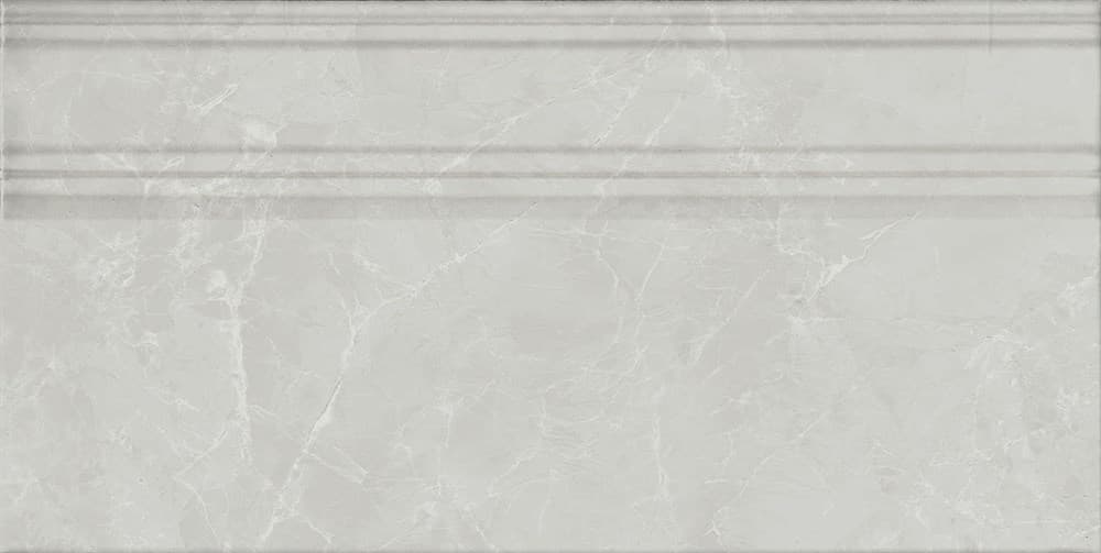 Плинтус Монте Тиберио серый глянцевый обрезной 20x40x1,6