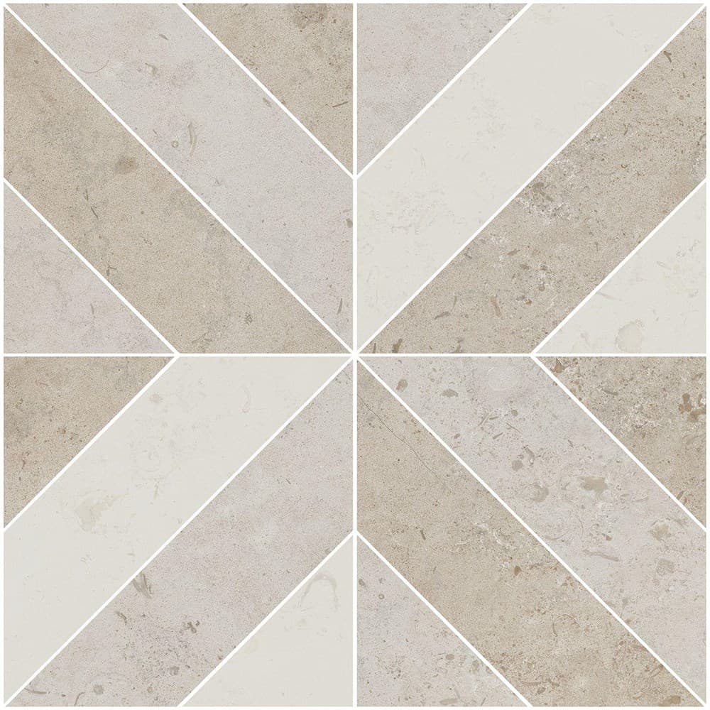ID125T Декор Про Лаймстоун бежевый матовый 60x60x0,9 - фото 98501
