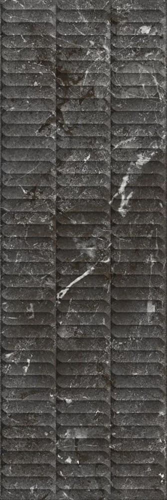 KM3090B0170R Тубкаль чёрный глянцевый структура обрезной 30x89,5x1,05 - фото 125870