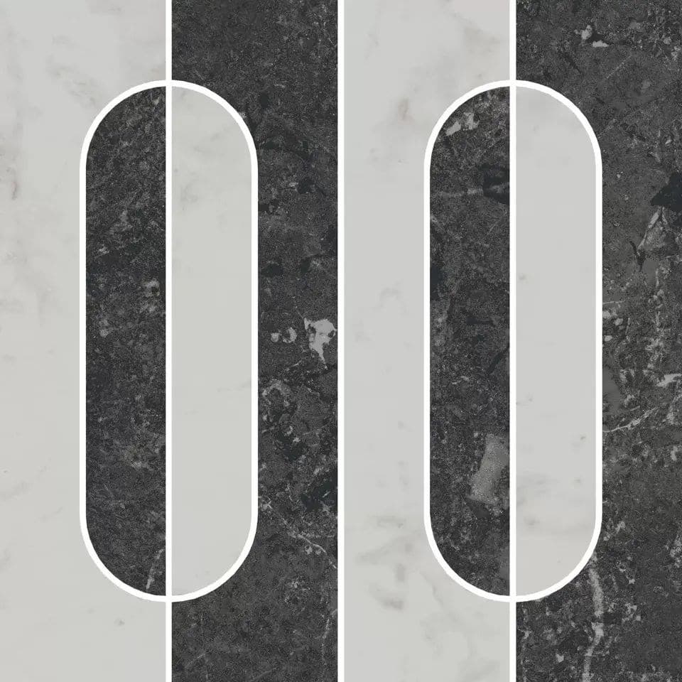 KMD2HID013GR Декор Тубкаль наборный матовый обрезной 30x30x0,9 - фото 127114