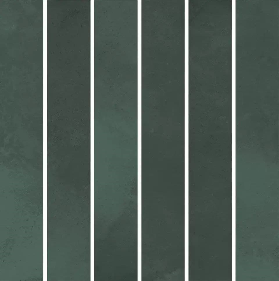 KMD2MSM005BN Декор Фес мозаичный зелёный тёмный глянцевый 15x15x0,77 - фото 125809