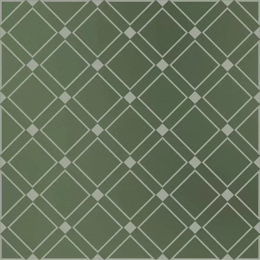 KMD3STA015GN Декор Бахия 1 зелёный глянцевый 9,8x9,8x0,7 - фото 124794
