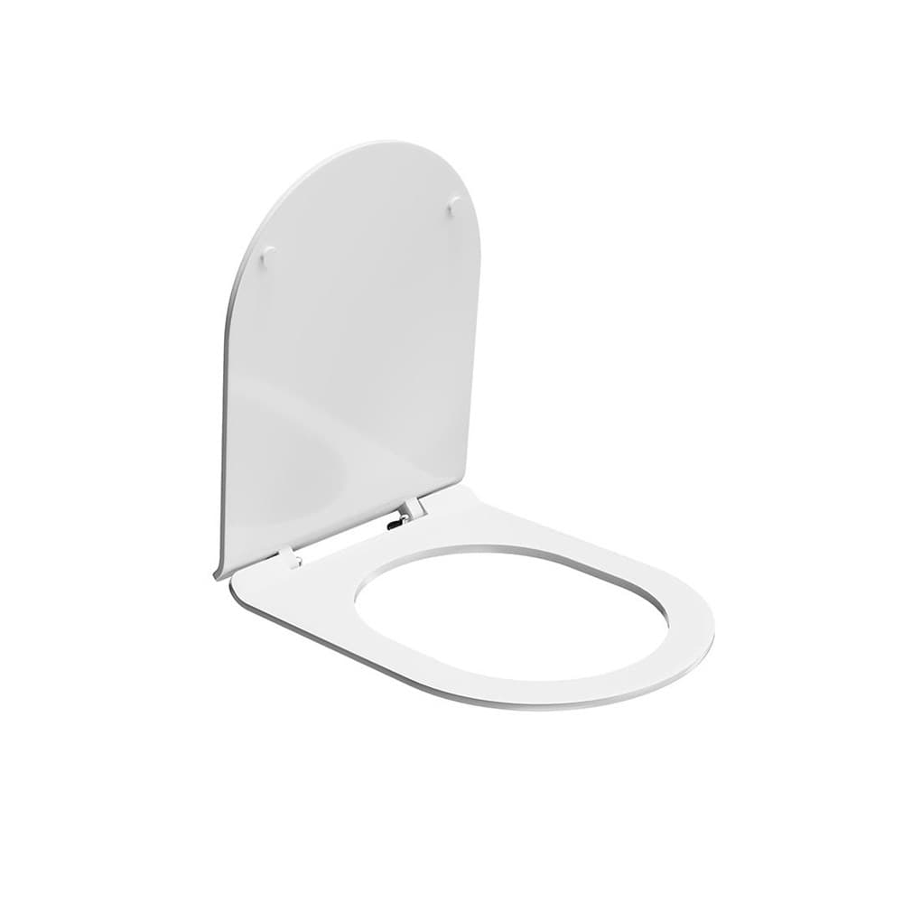 KMDP.seat.00/WHT Сиденье для унитаза универсальное с комплектом крепежей, белое глянцевое - фото 124390