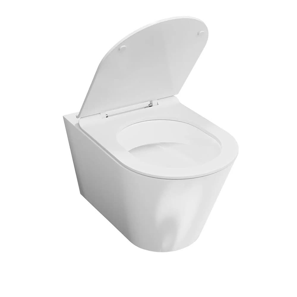 KMPMWc53GWh2 Унитаз Plaza Modern/Плаза Модерн подвесной безободковый, белый глянцевый - фото 131725