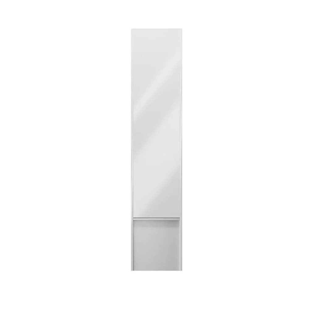 MOD.165/WHT Пенал Modula/Модула подвесной 165 с дверцей и ящиком, белый глянцевый - фото 127784