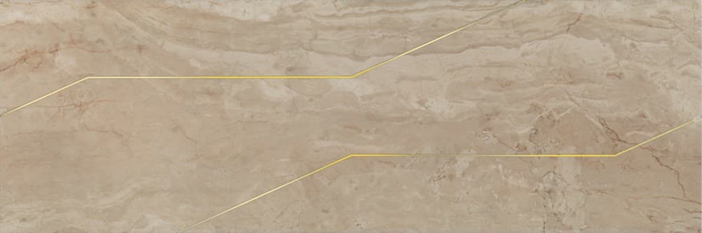Декор Эвора бежевый глянцевый обрезной 30x89,5x0,9