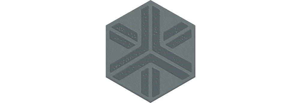 Декор Агуста синий матовый 6x5,2x0,69