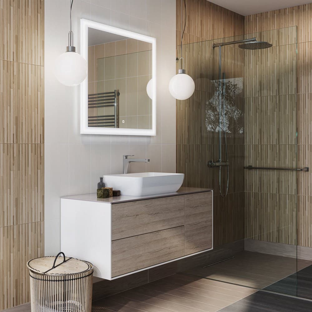 PLR.wb.55 Раковина Plaza/Плаза накладная 55, белая глянцевая - фото 112096