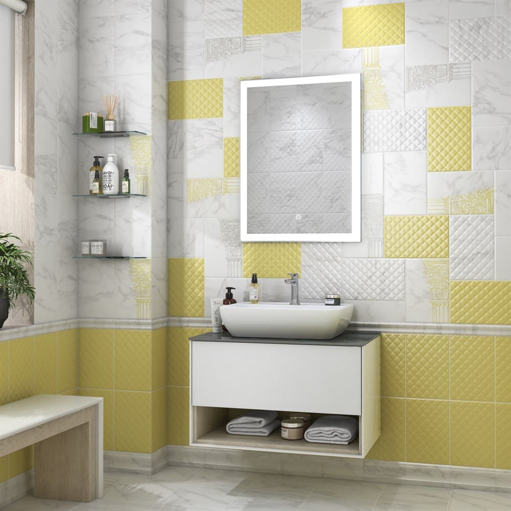 PLR.wb.55.1 Раковина Plaza/Плаза накладная 55, белая глянцевая - фото 112090