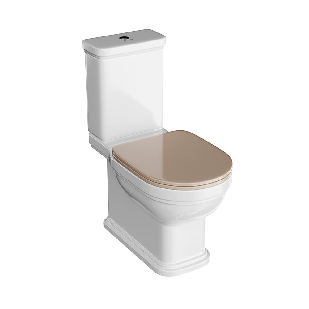 PO.seat.01/CAM Сиденье Pompei/Помпеи быстросъемное с механизмом плавного опускания, камео бежевый - фото 116543