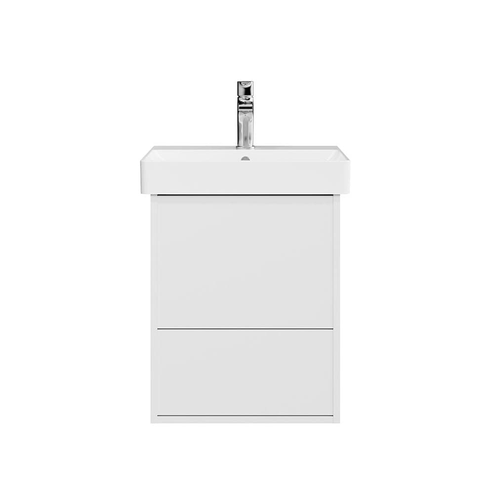 PRO.50.2/WHT Тумба Pro/Про подвесная 2 ящика 50, белая матовая - фото 116449