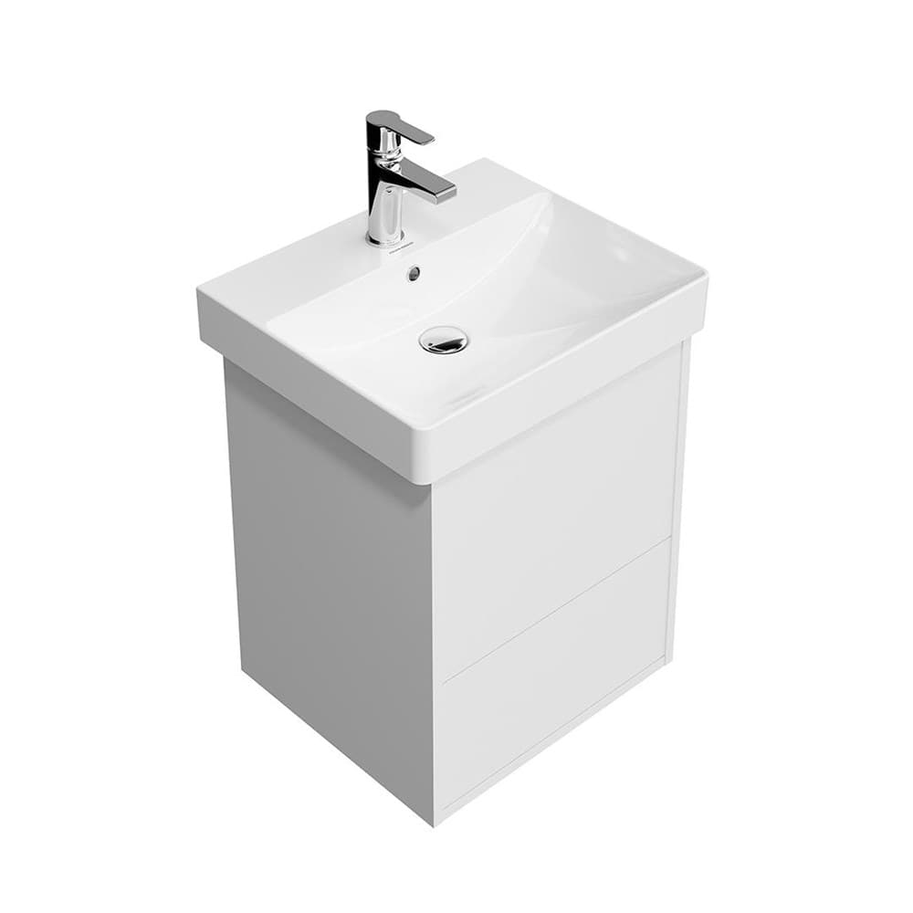 PRO.50.2/WHT Тумба Pro/Про подвесная 2 ящика 50, белая матовая - фото 116450