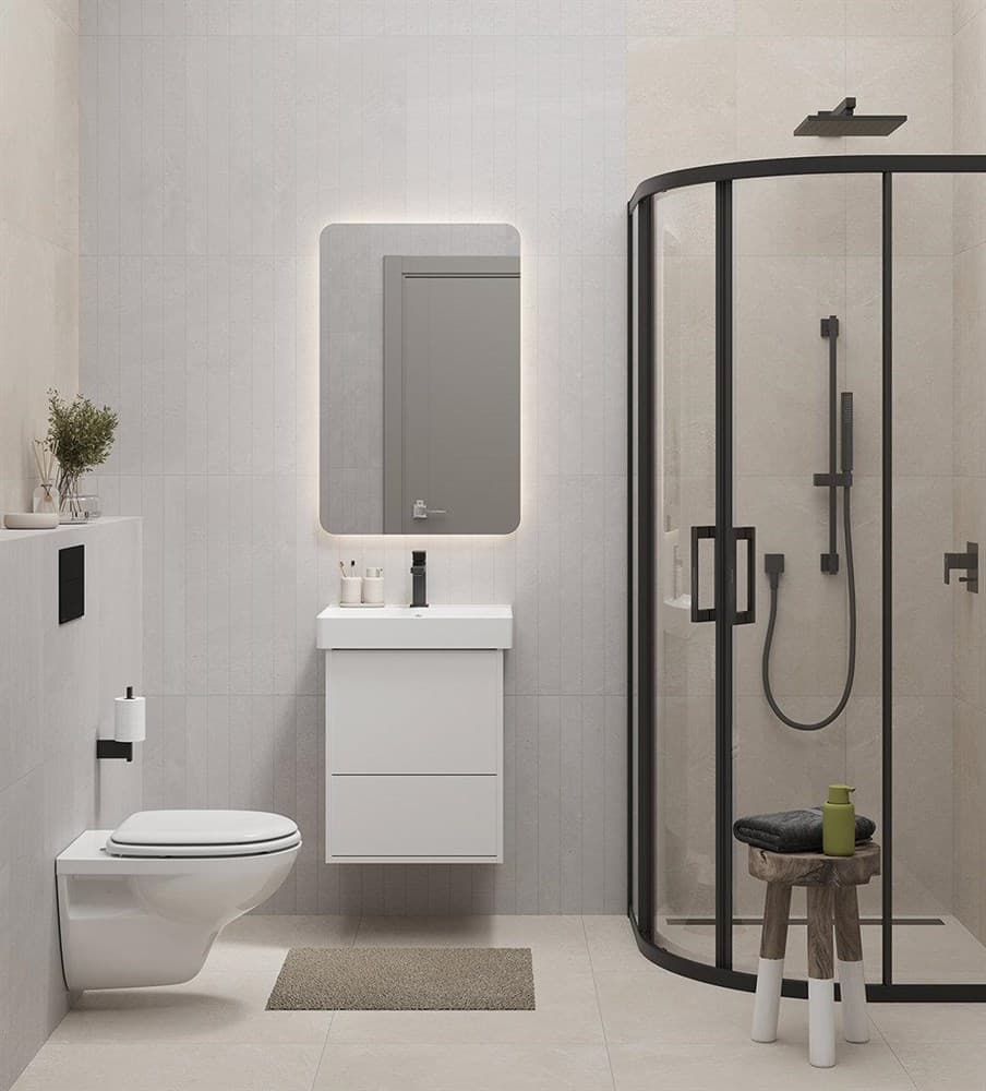 PRO.50.2/WHT Тумба Pro/Про подвесная 2 ящика 50, белая матовая - фото 116452