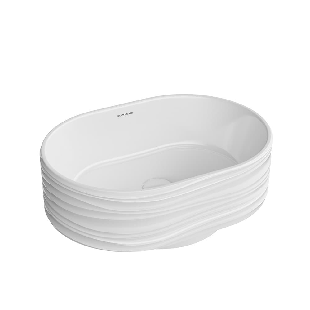 SA.wb.50/WHT Раковина ARTBASIN Sabbia/АртБейзин Саббья накладная 50, белая глянцевая - фото 111410