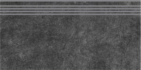 Ступень Королевская дорога чёрный обрезной 30x60x0,9