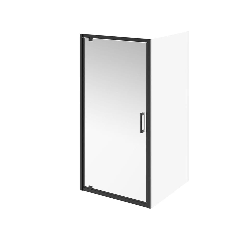 VE.100.PD.BLK.M Душевая дверь Vetro/Ветро, распашная, 100х195, матовый черный - фото 115557
