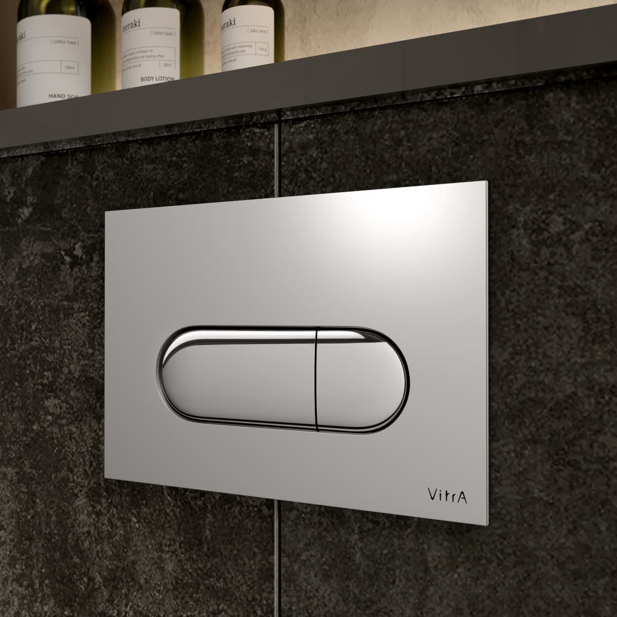 Инсталляция для унитаза VitrA V-Fix Core (Ви-Фикс Кор) 800-1873 с кнопкой глянцевой хром