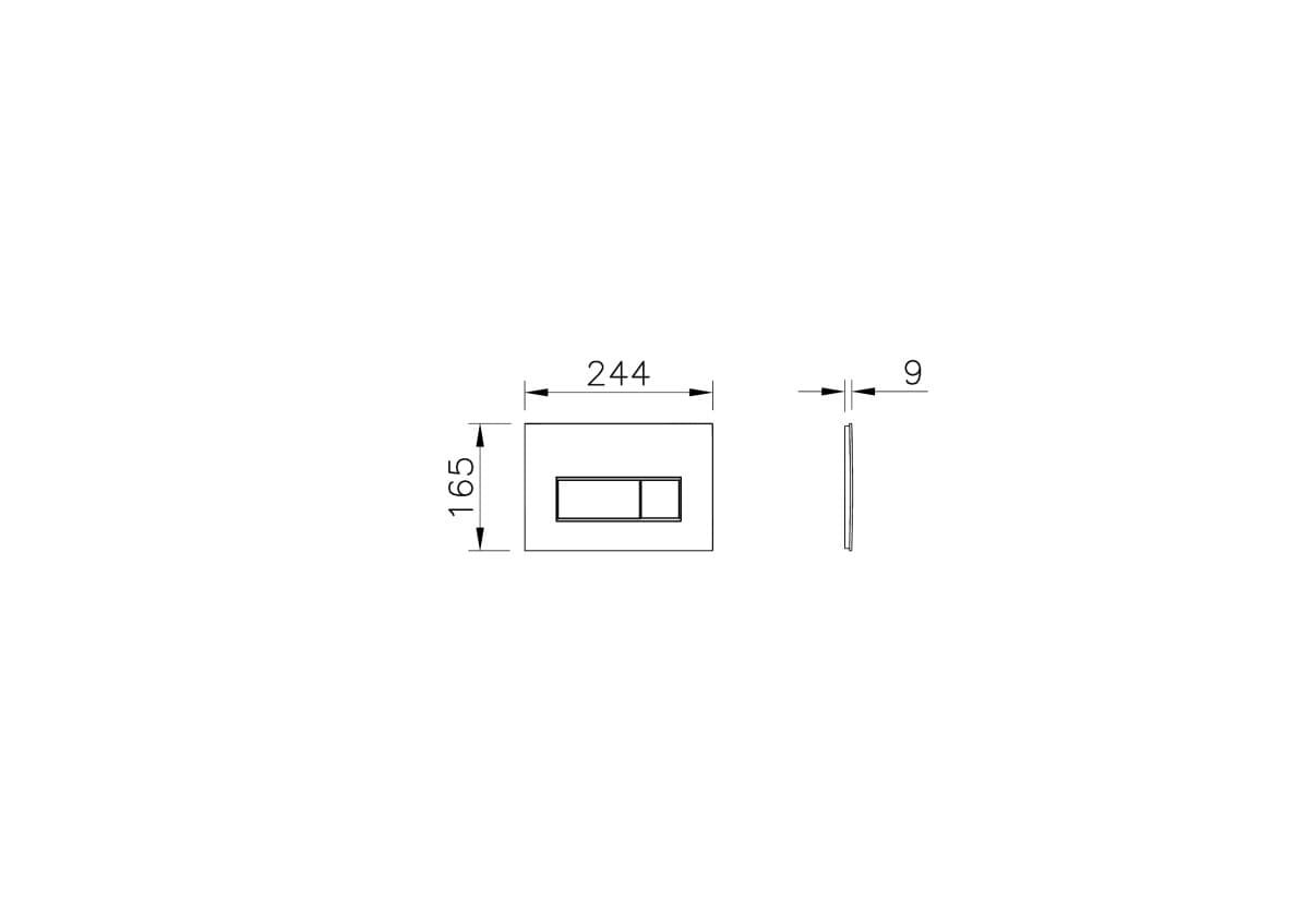 Инсталляция для унитаза VitrA V-Fix Core (Ви-Фикс Кор) 800-1875 с кнопкой глянцевой хром