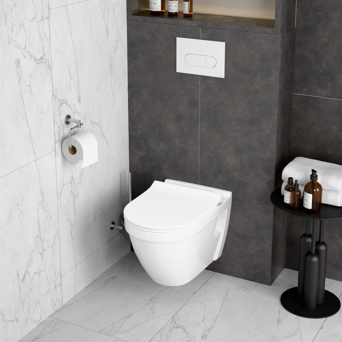 Кнопка смыва для инсталляции VitrA Root Round (Рут Раунд) 740-2200 глянцевая белая двойный смыв