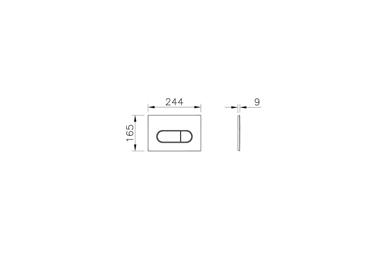 Кнопка смыва для инсталляции VitrA Root Round (Рут Раунд) 740-2240 мягкая медь глянец двойный смыв