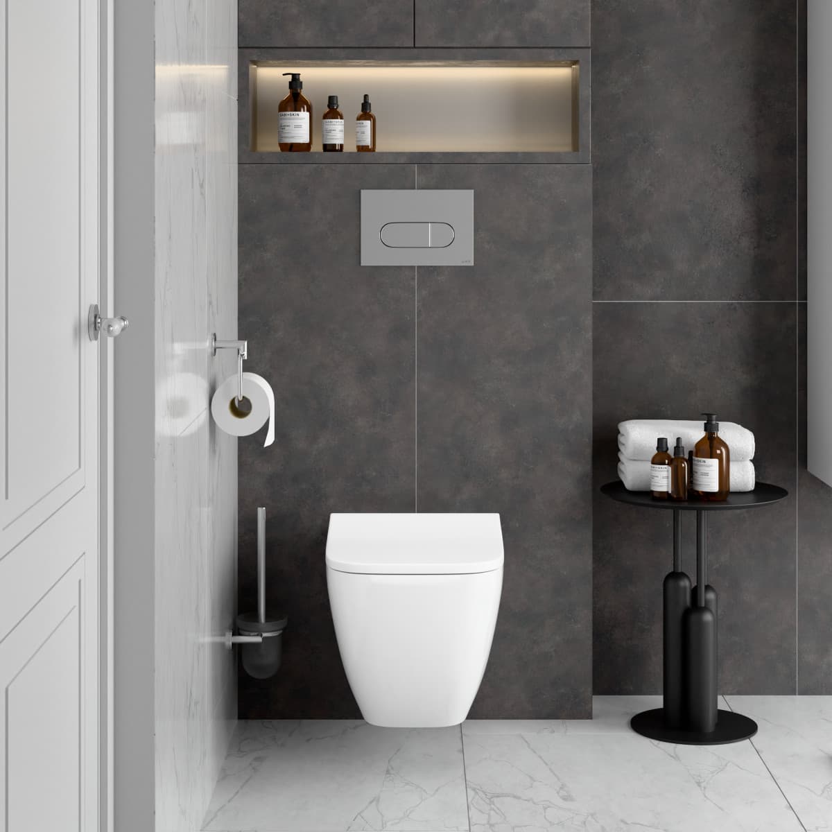 Кнопка смыва для инсталляции VitrA Root Round (Рут Раунд) 740-2280 глянцевая хром двойный смыв