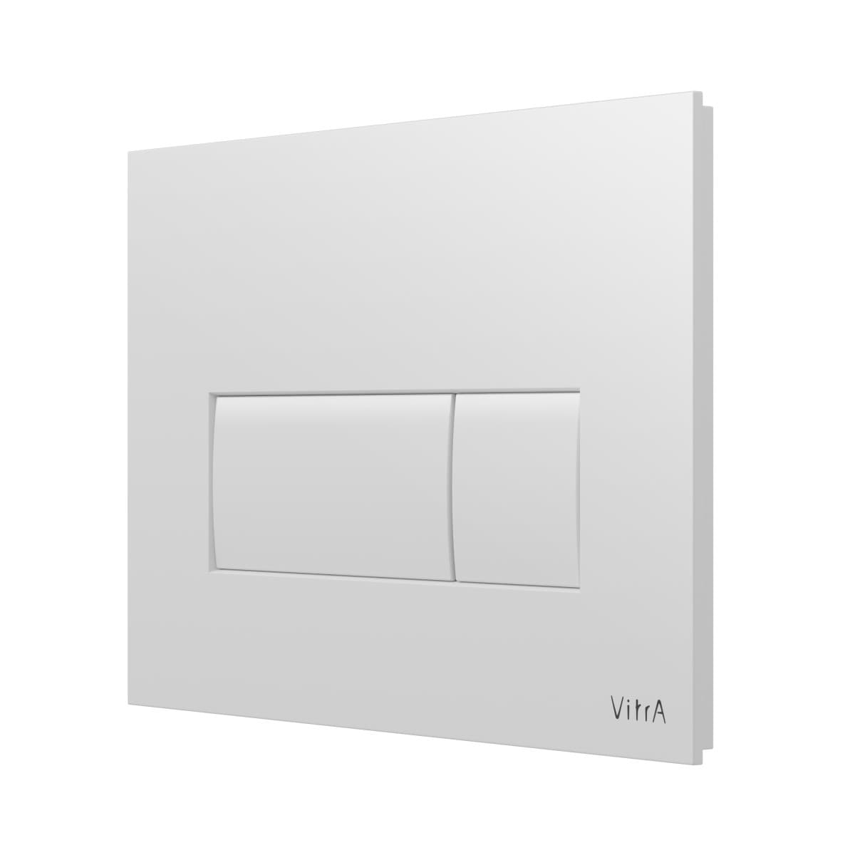 Кнопка смыва для инсталляции VitrA Root Square (Рут Скуэр) 740-2300 глянцевая белая двойный смыв