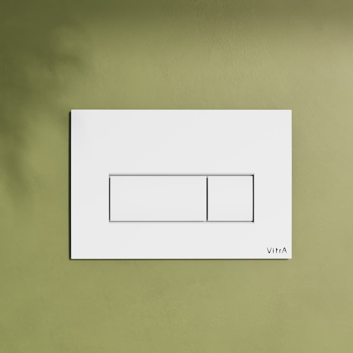 Кнопка смыва для инсталляции VitrA Root Square (Рут Скуэр) 740-2300 глянцевая белая двойный смыв