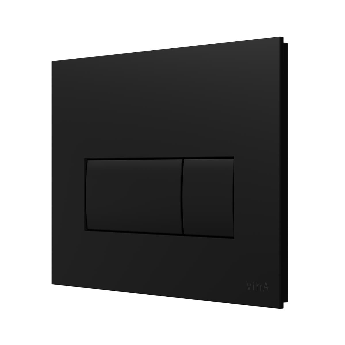 Кнопка смыва для инсталляции VitrA Root Square (Рут Скуэр) 740-2311 матовая черная двойный смыв