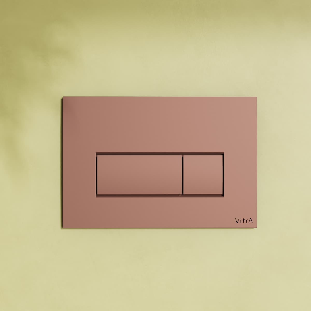 Кнопка смыва для инсталляции VitrA Root Square (Рут Скуэр) 740-2340 мягкая медь глянец двойный смыв