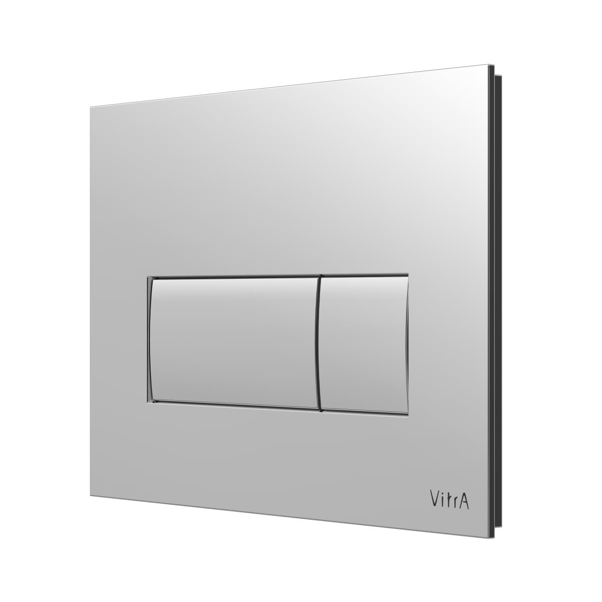 Кнопка смыва для инсталляции VitrA Root Square (Рут Скуэр) 740-2380 глянцевая хром двойный смыв