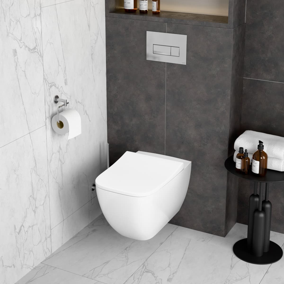 Кнопка смыва для инсталляции VitrA Root Square (Рут Скуэр) 740-2380 глянцевая хром двойный смыв