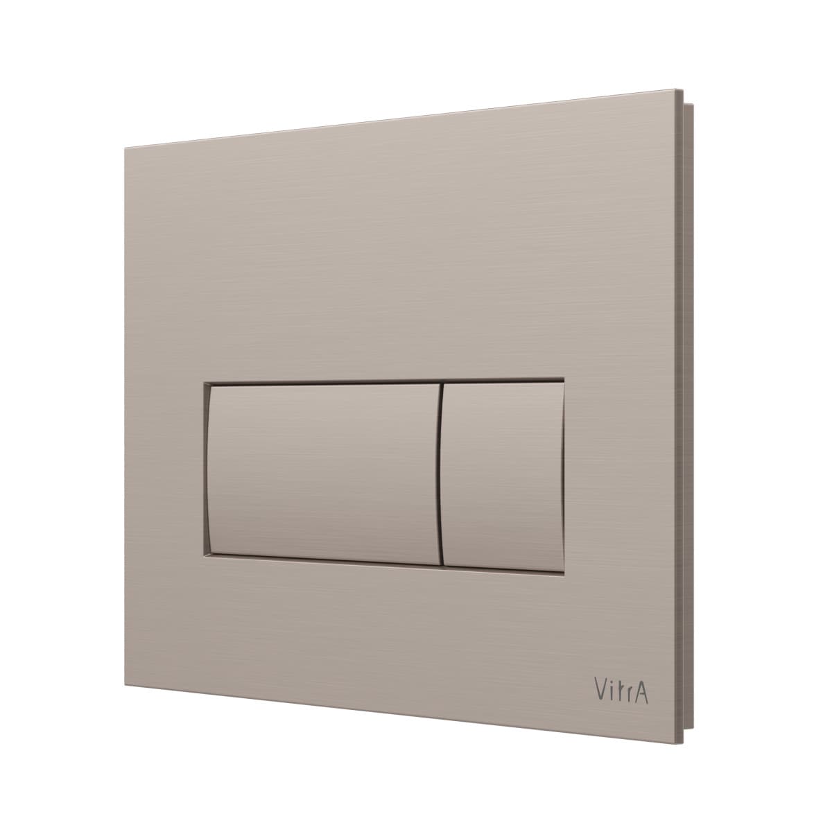 Кнопка смыва для инсталляции VitrA Root Square (Рут Скуэр) 740-2395 брашированный никель двойный смыв