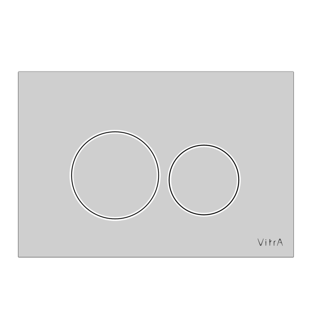 Кнопка смыва для инсталляции VitrA Origin (Ориджин) 740-2480 глянцевая хром двойный смыв