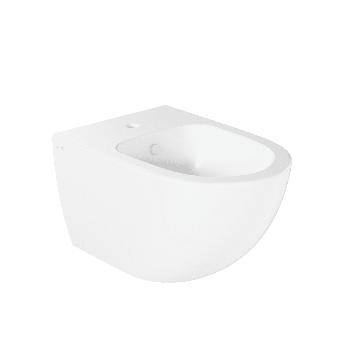 Биде VitrA Sento (Сенто) 4338B003-1046 подвесное белое с отверстием под смеситель покрытие Hygiene (Хайджн)