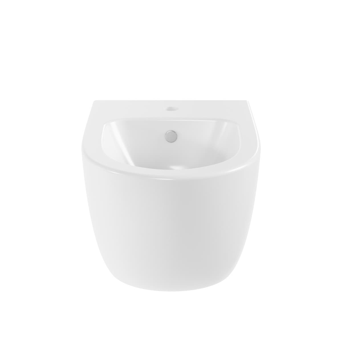 Биде VitrA Sento (Сенто) 4338B003-1046 подвесное белое с отверстием под смеситель покрытие Hygiene (Хайджн)