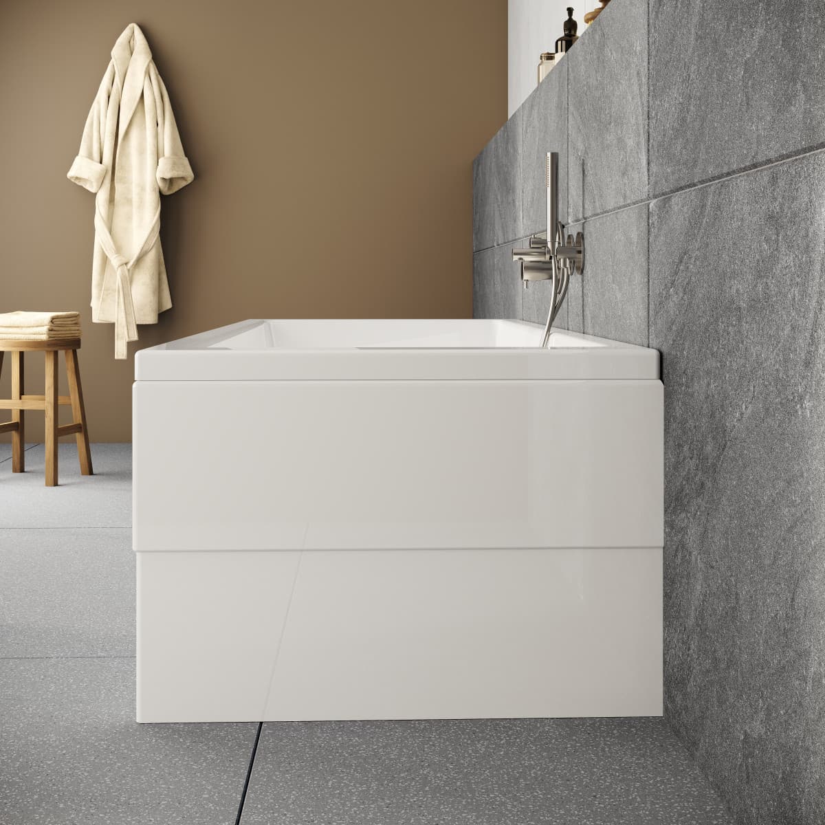 Ванна VitrA Neon (Неон) 55840001000 180 x 80 см акриловая прямоугольная белая
