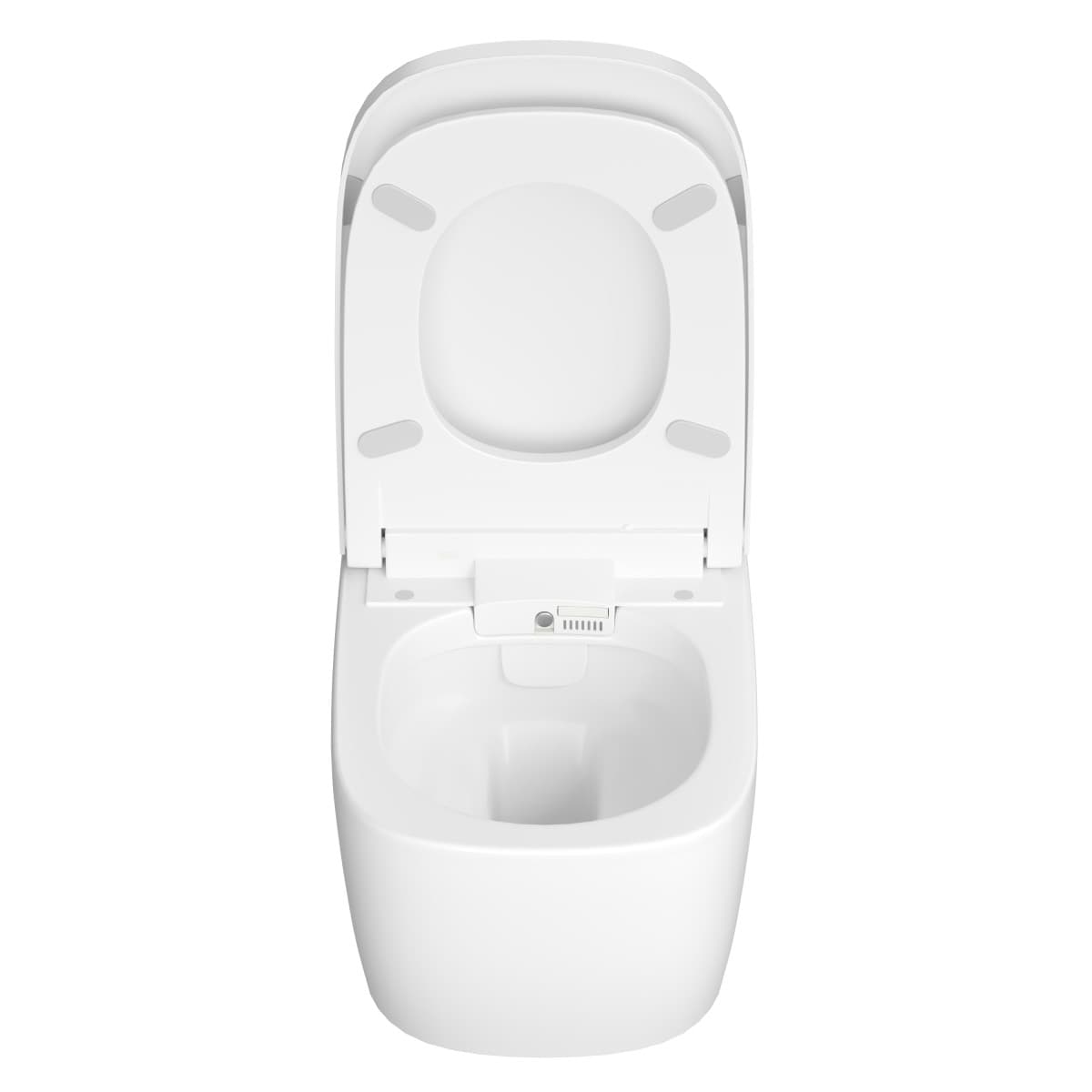 Умный унитаз VitrA V-Care (Ви-Кеар) 5674B003-6194 Comfort подвесной безободковый Rim-ex (Рим-экс) с автоматическим сиденьем и бидеткой белый санитарный фарфор антибактериальное покрытие Hygiene (Хайджн)