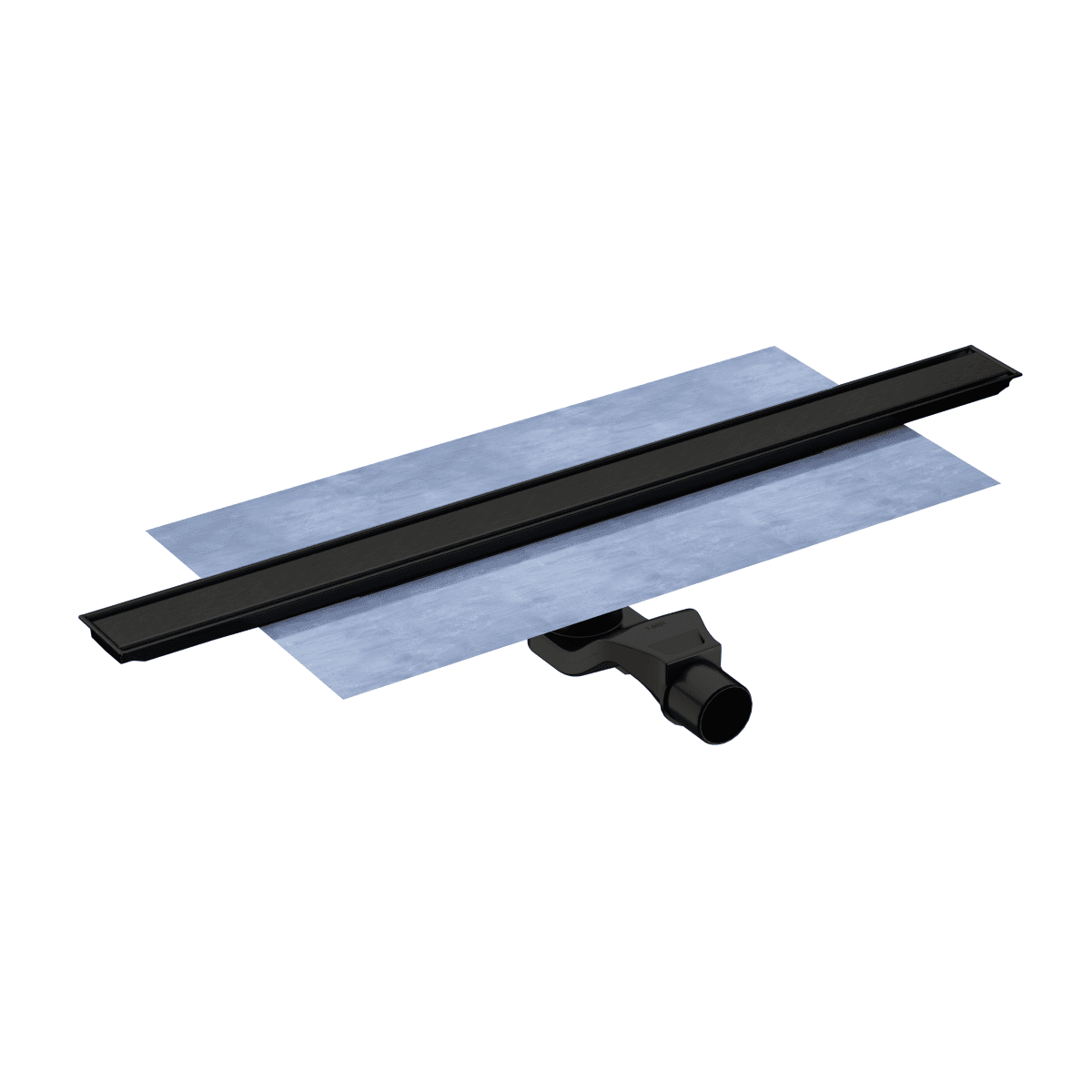 Душевой трап VitrA Eco-Flow (Эко-Флоу) 59980582000 60 x 6 см горизонтальный с мокрым затвором черный