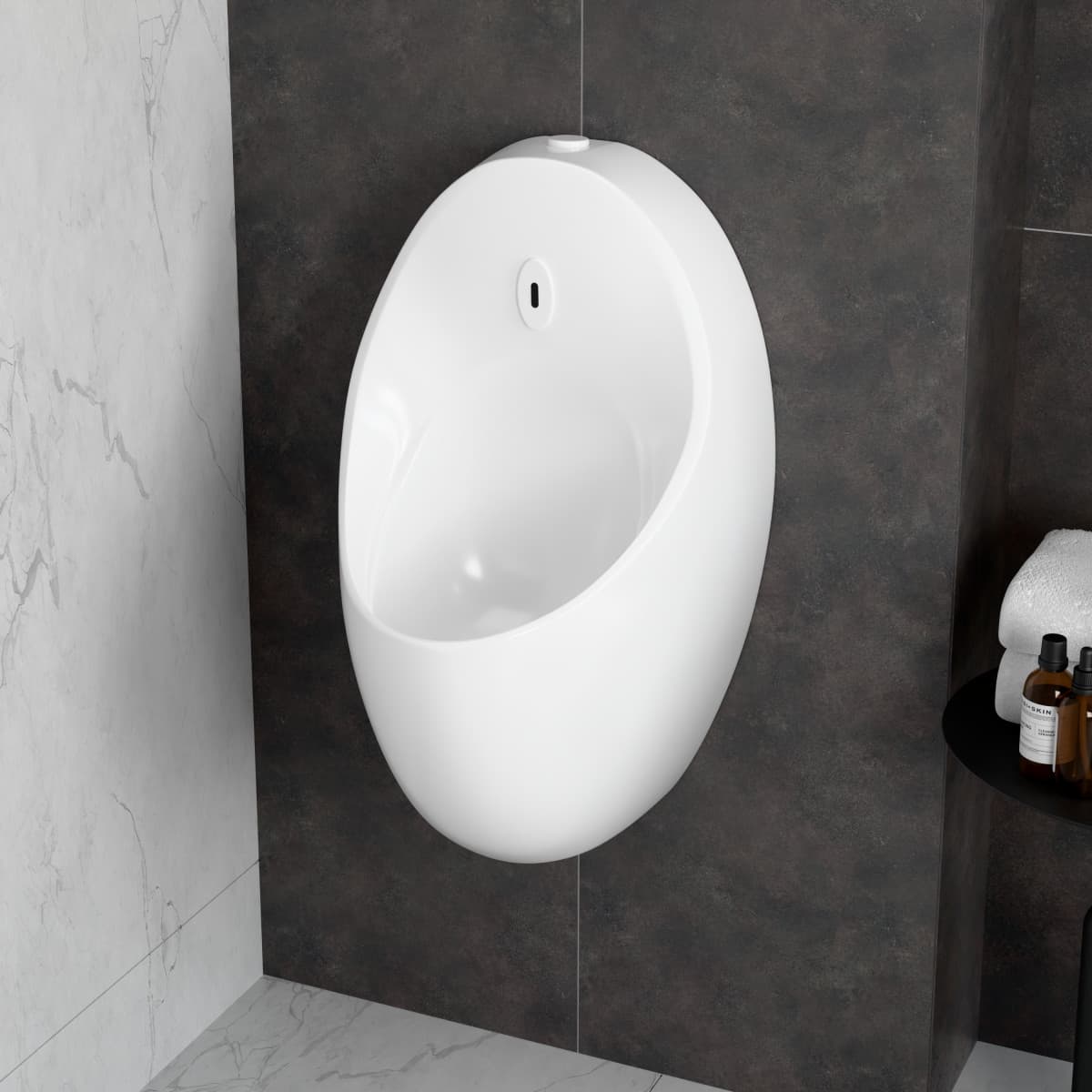 Писсуар VitrA Arkitekt Urinal (Аркитект Уринал) 5999B003-5555 настенный белый с сенсором антибактериальное покрытие Hygiene (Хайджн)