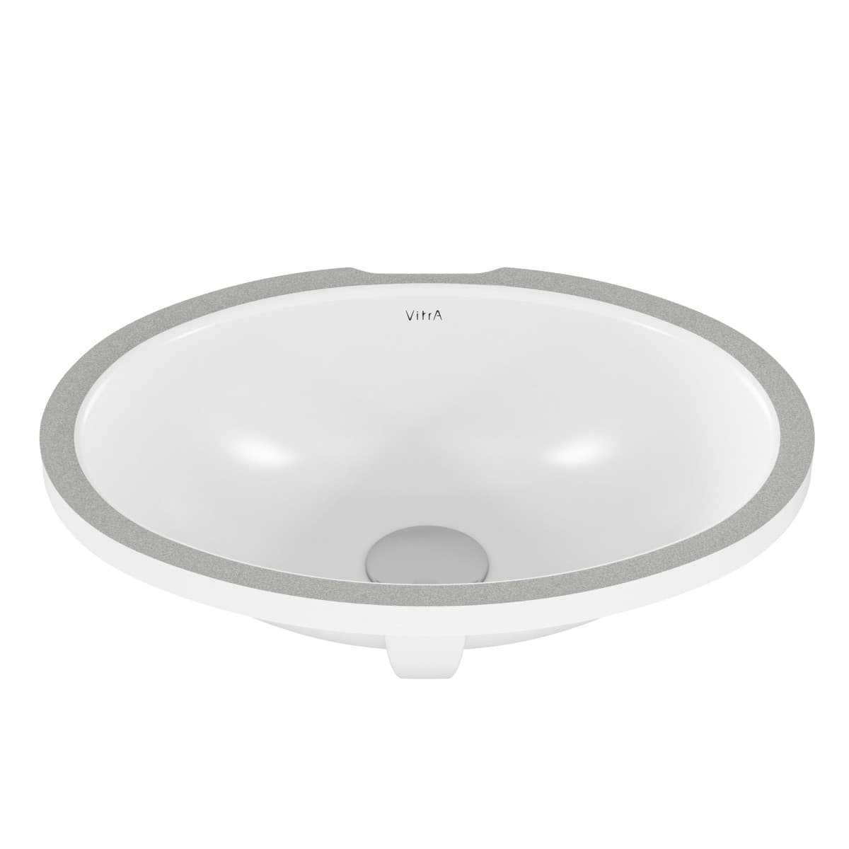 Встраиваемая снизу раковина VitrA Arkitekt (Аркитект) 6039B003-0012 47 x 38 см овал белая антибактериальное покрытие Hygiene (Хайджн)